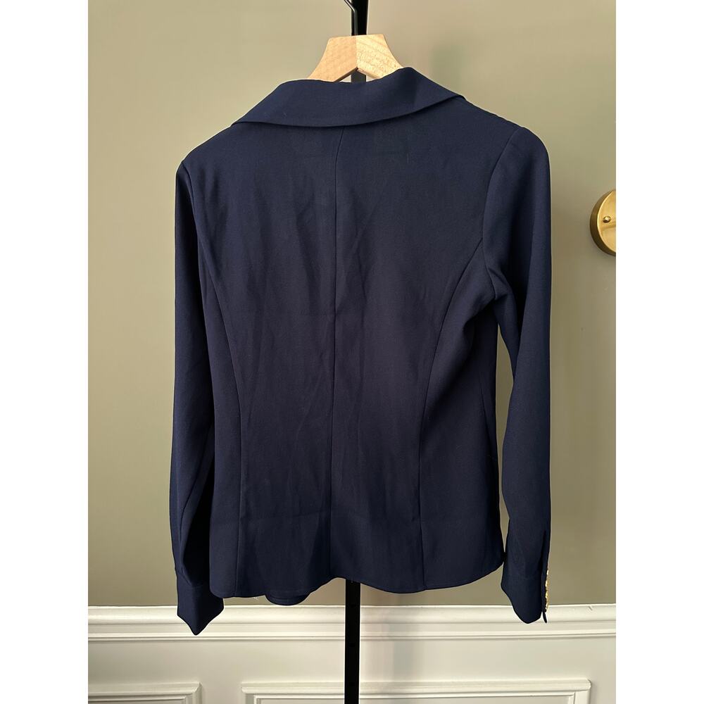 Alexia Admor Leland Shirt Navy Size 6 NWT - Picture 6 of 6